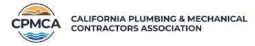 COUTS Attends CA Plumbing & Mechanical Contractors Association Board Meeting, Seal Beach CA
